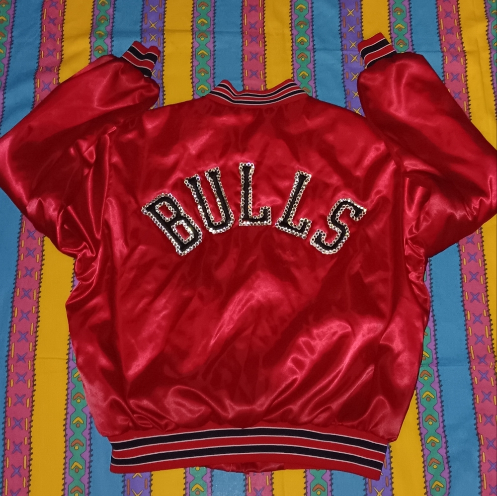 80s Swingster Chicago Bulls Vintage Satin Jacket Michael Jordan
